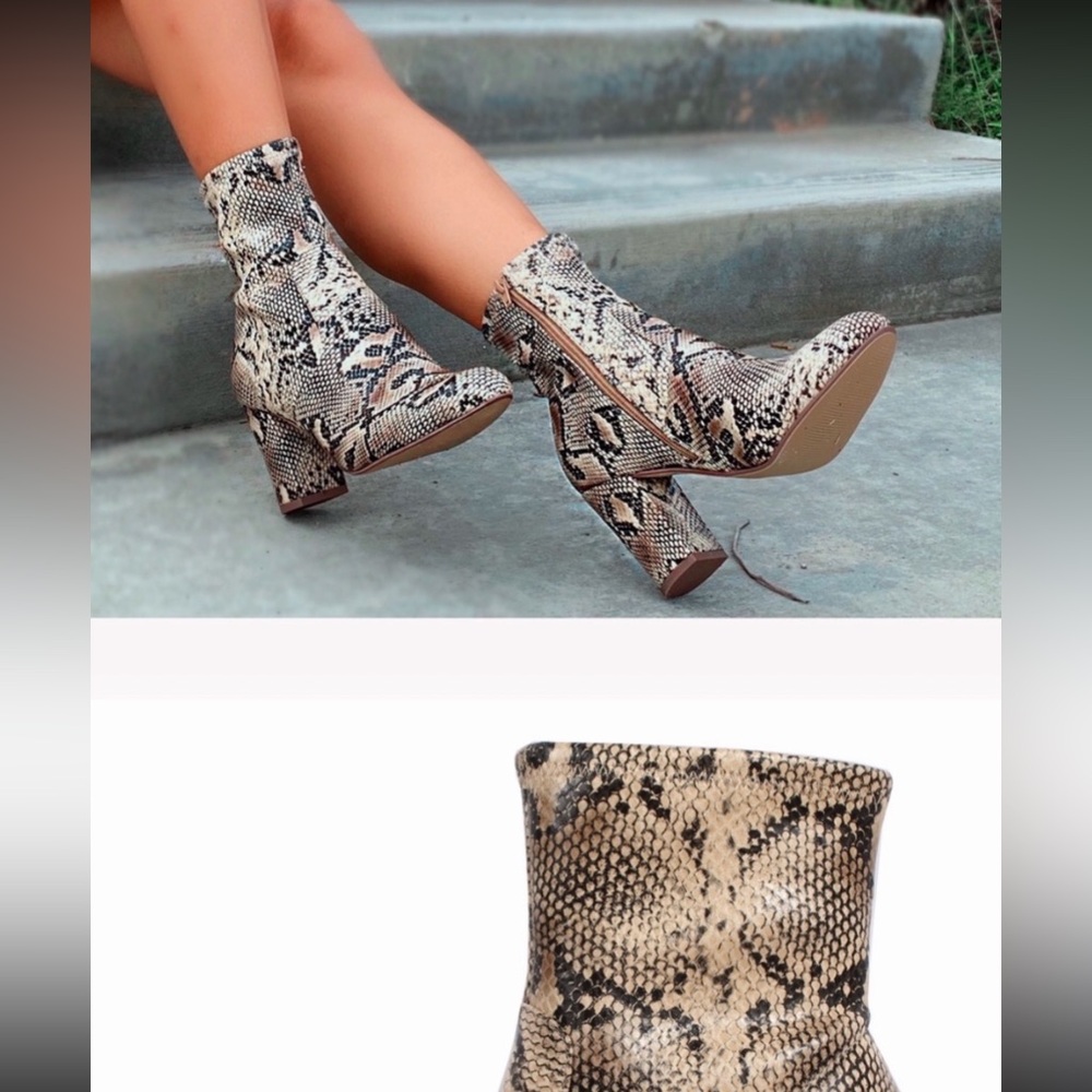 Snakeskin heels